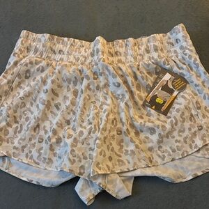 Leopard Print Athletic Shorts